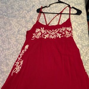 Summer dress with spaghetti straps